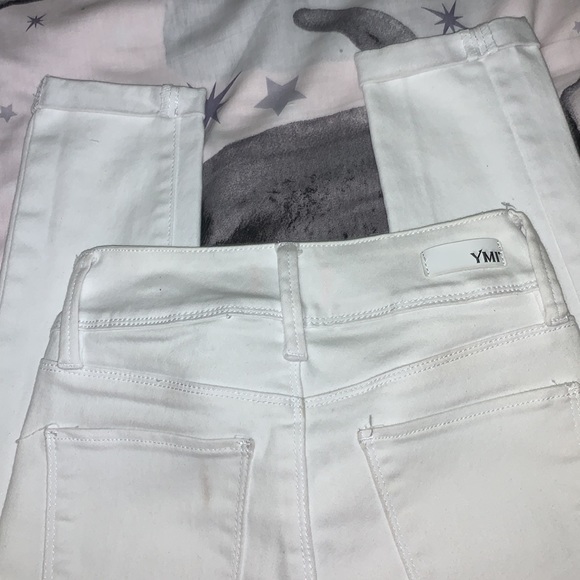 YMI White Jeggings Mid Rise Ankle Sz 1 - Picture 5 of 5